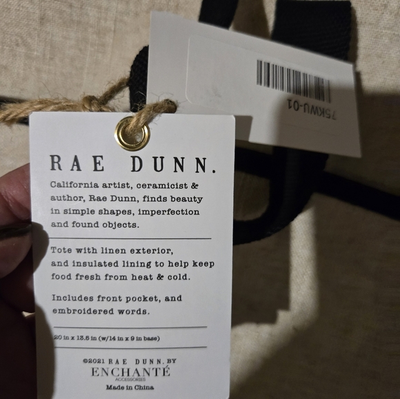 NWT Rae Dunn Weekend Cooler Bag - Picture 3 of 4